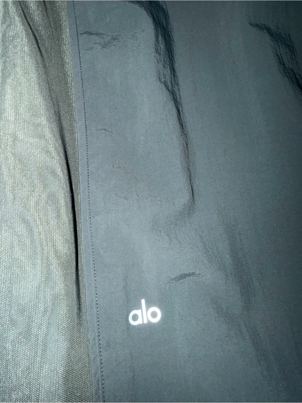 ALO Yoga origin wide leg track pants large green ✨ excellent!!